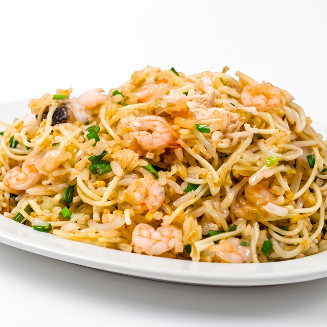 Aeropuerto de Camarón [Shrimp Fried Rice & Noodles].