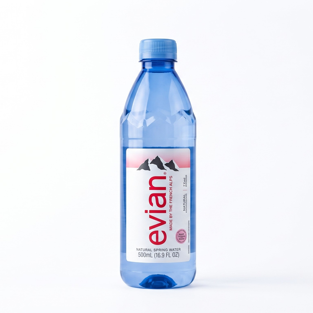 Evian Water.