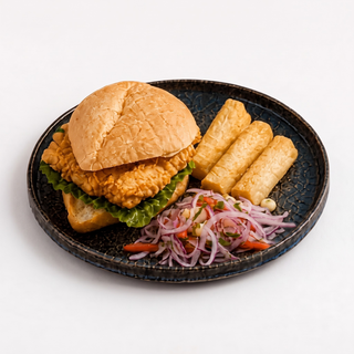 Pan Con Filete De Pescado