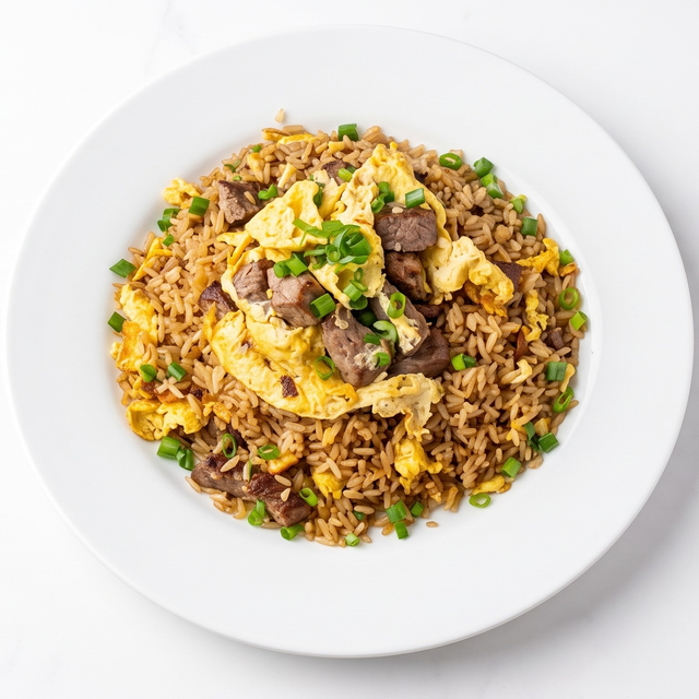 Arroz Chaufa de Carne [Beef Fried Rice].