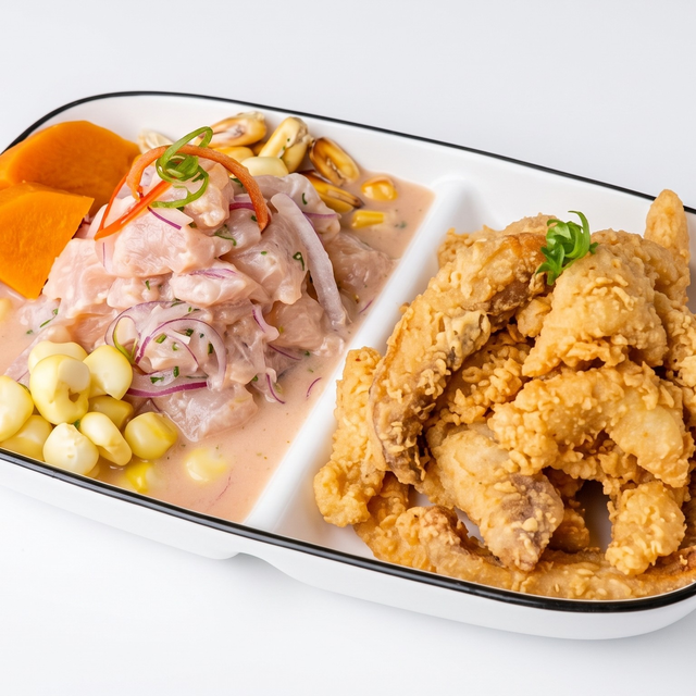 Carretillero [Ceviche & Fried Fish Combo].