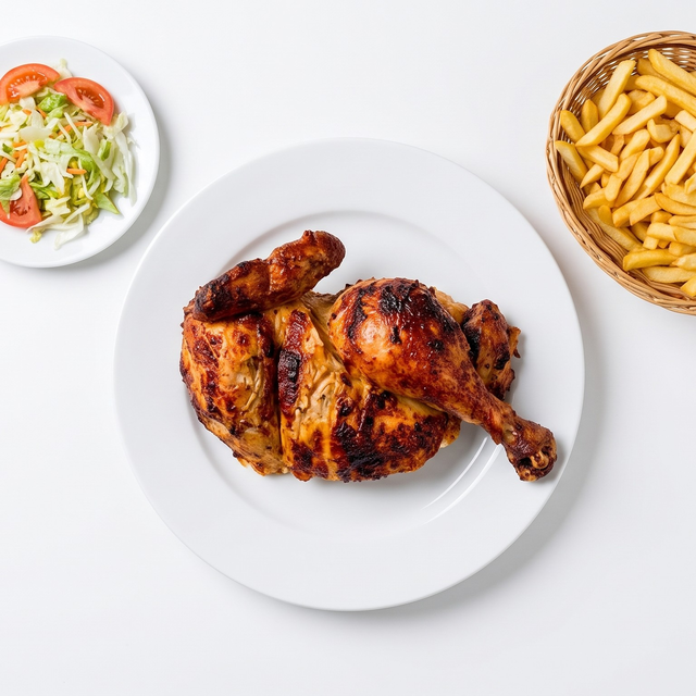 Half Pollo a la Brasa [Rotisserie Chicken].