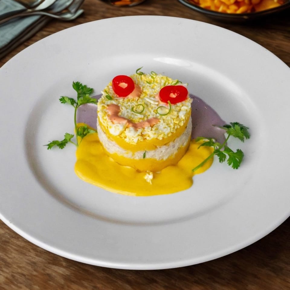 Layered Peruvian causa