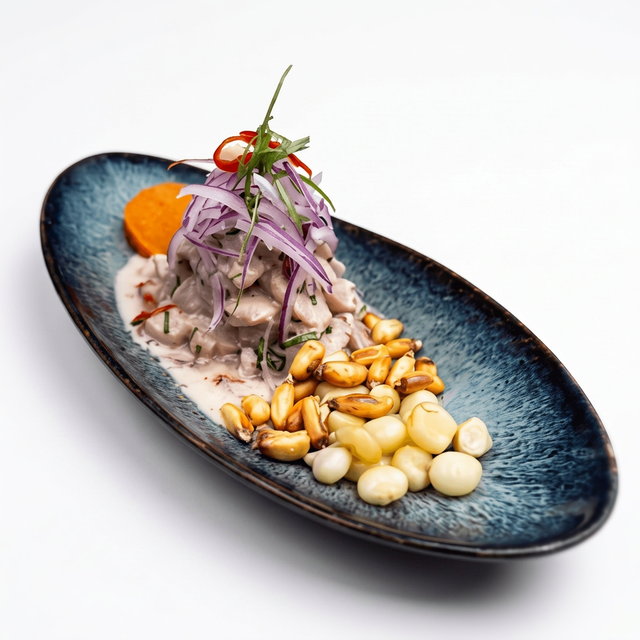 Ceviche Mixto [Mixed Seafood Ceviche].